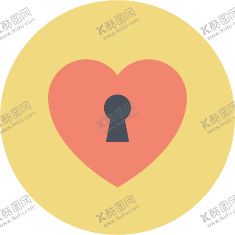 编号：64052606252128013520【酷图网】源文件下载-心锁图标