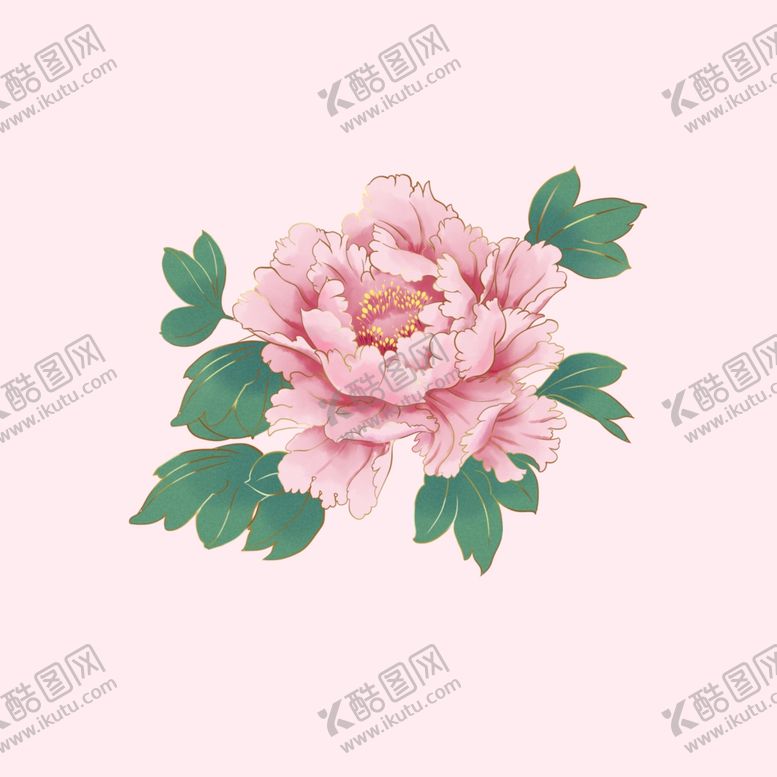 编号：85447110212109459051【酷图网】源文件下载-手绘牡丹花
