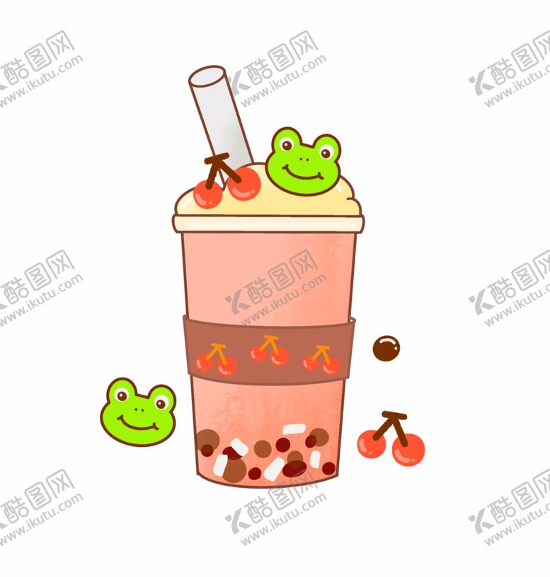 编号：78995406161335517835【酷图网】源文件下载-手绘珍珠奶茶