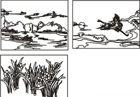 中国画白描