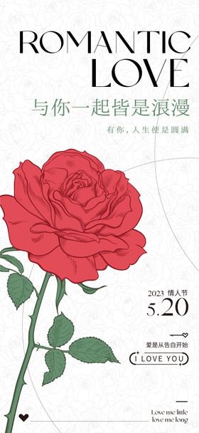 520情人节海报