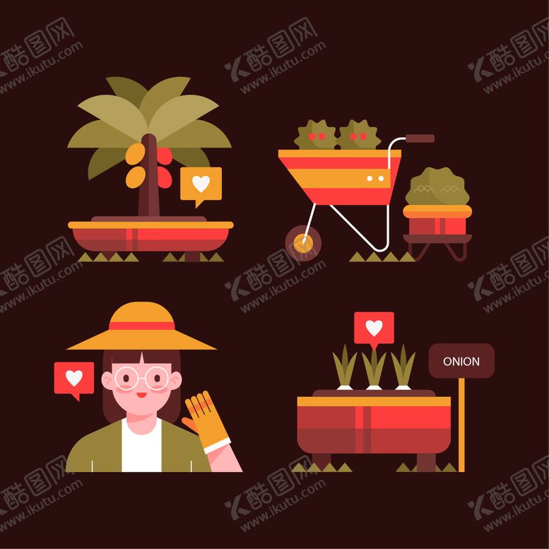 编号：68209509281404559627【酷图网】源文件下载-植树节插画