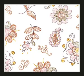 手绘花卉花朵