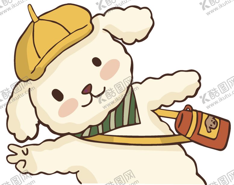 编号：29836309242147276104【酷图网】源文件下载-狗水壶围巾帽子