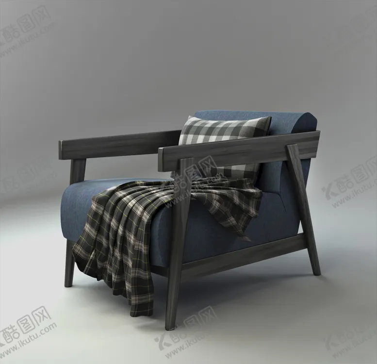 编号：41775503120503555800【酷图网】源文件下载-椅子3d模型现代椅子模型