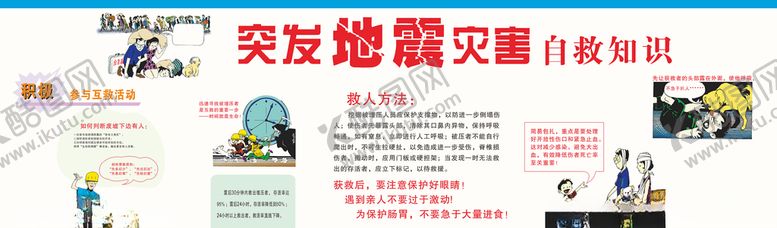 编号：87060207030332493819【酷图网】源文件下载-地震灾害自救知识