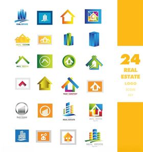 24个房屋建筑类小图标