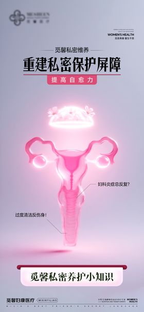 医美重建私密屏障海报