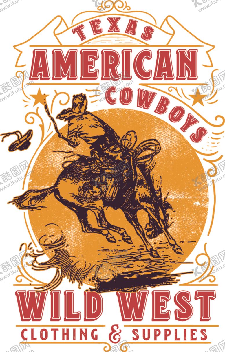 编号：75738610050205431153【酷图网】源文件下载-速写牛仔训马