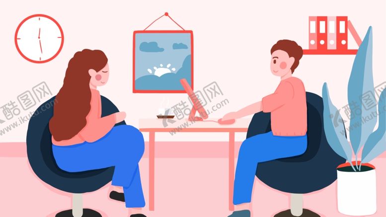 编号：72953109270255177019【酷图网】源文件下载-扁平化科技办公插画