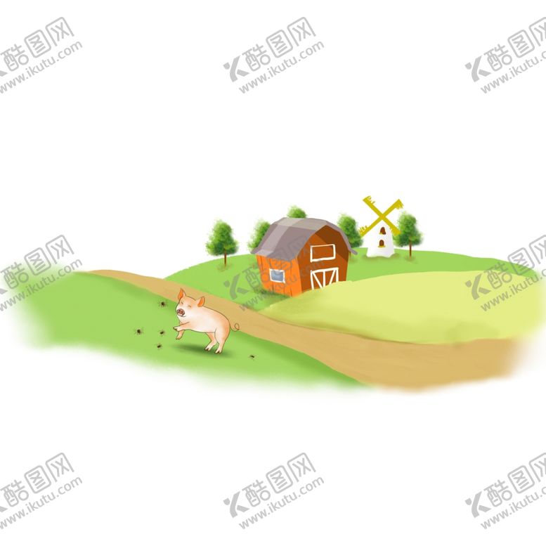 编号：36457911011930371958【酷图网】源文件下载-卡通手绘草坪元素