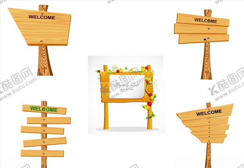 编号：55763610051823408147【酷图网】源文件下载-矢量指路牌