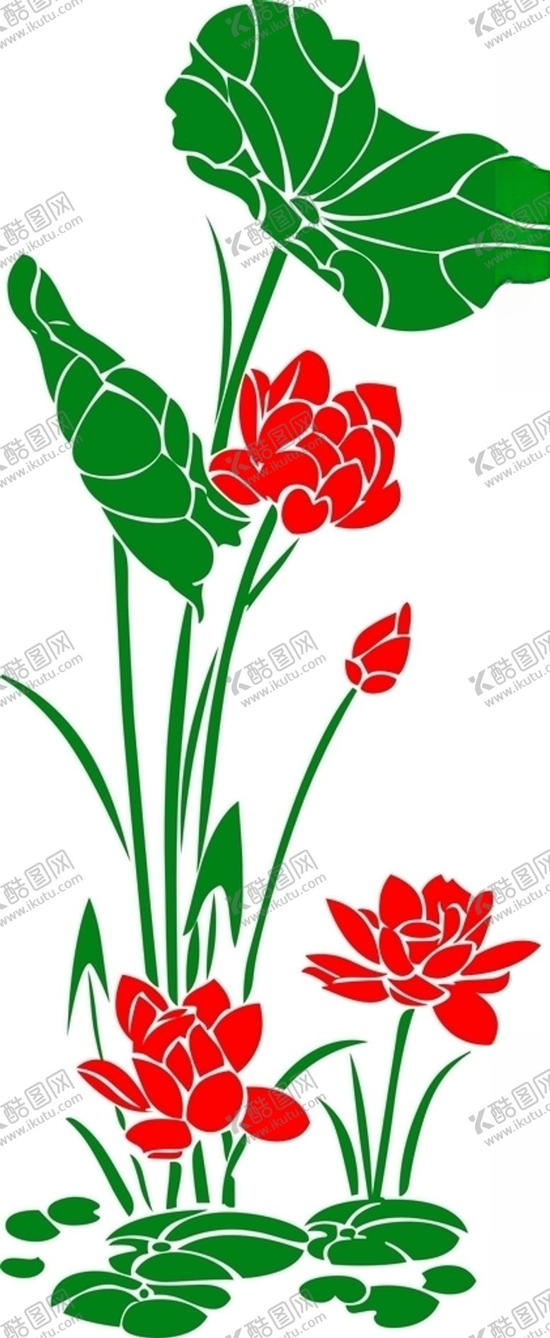 编号：99063610141645212964【酷图网】源文件下载-荷花墙贴图片