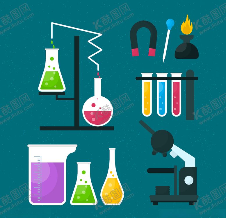 编号：68927410272049211254【酷图网】源文件下载-矢量科学实验器材