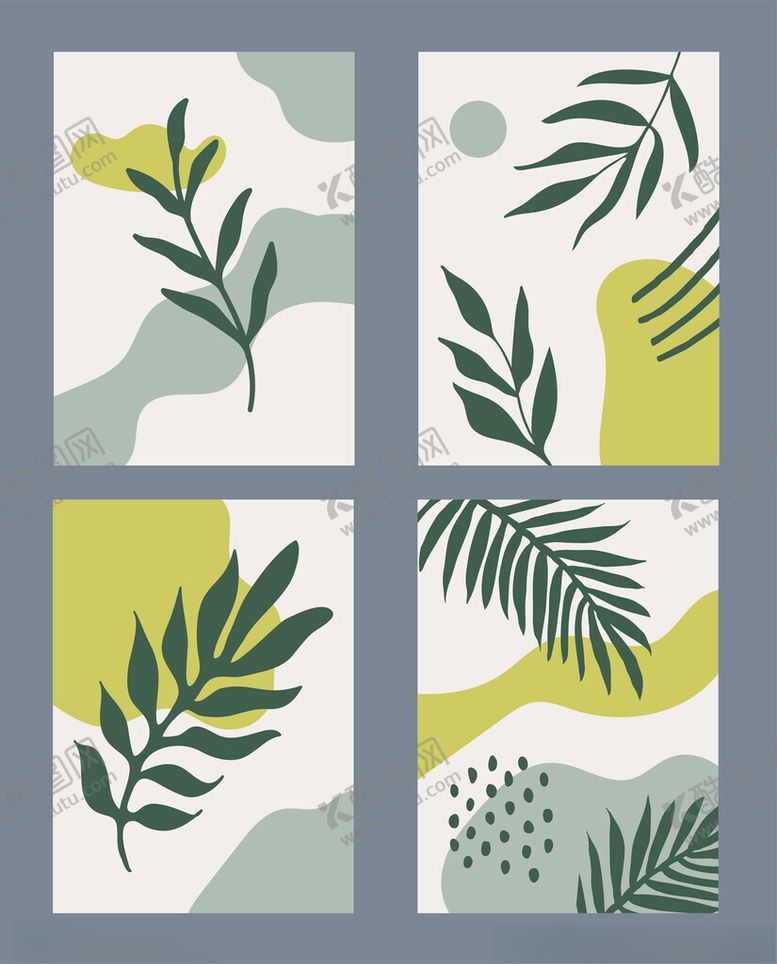 编号：78430111021451282044【酷图网】源文件下载-简约树叶图案