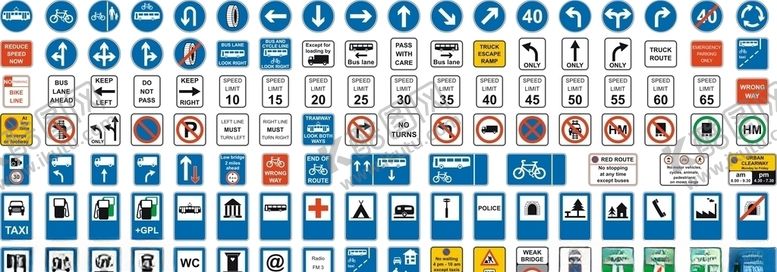 编号：71512510090042501861【酷图网】源文件下载-交通图标