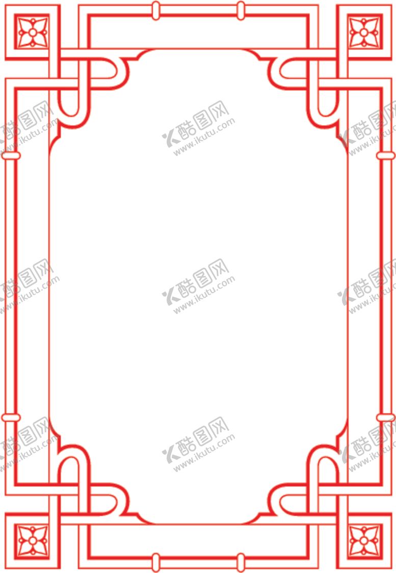 编号：57631605062314487667【酷图网】源文件下载-中式边框素材