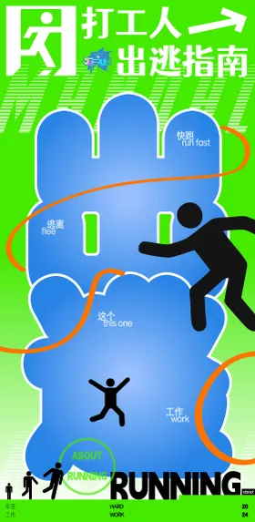 打工人出逃指南海报