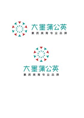 大墨蒲公英矢量logo