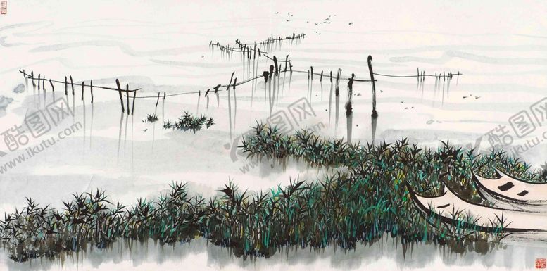 编号：98374804302150447238【酷图网】源文件下载-山水风景水墨国画