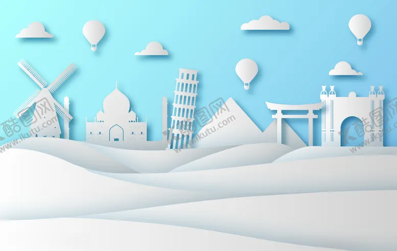编号：40545709170947594448【酷图网】源文件下载-卡通城市天际线