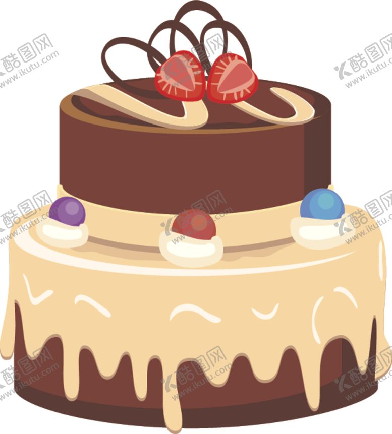 编号：12116209220134118536【酷图网】源文件下载-生日蛋糕