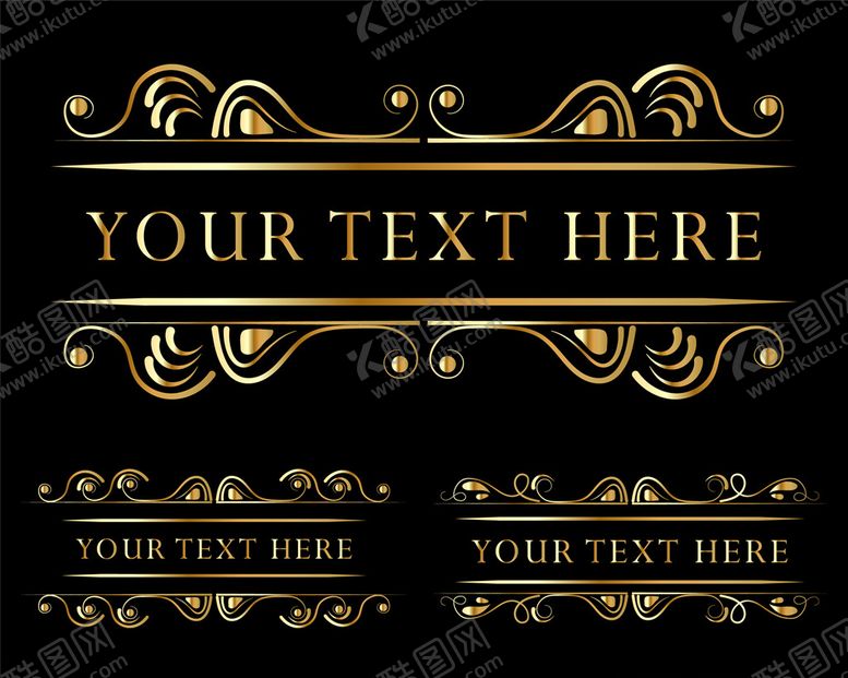 编号：29627010110215331627【酷图网】源文件下载-欧式标题