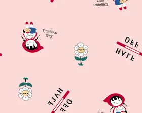 卡通图案小花手绘可爱