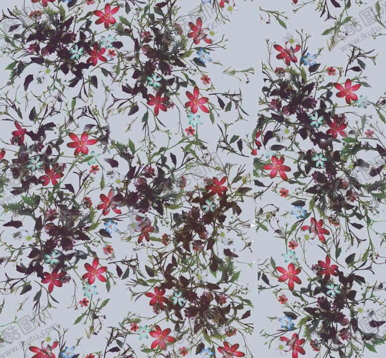 编号：43675510291318528710【酷图网】源文件下载-裙子印花树枝花
