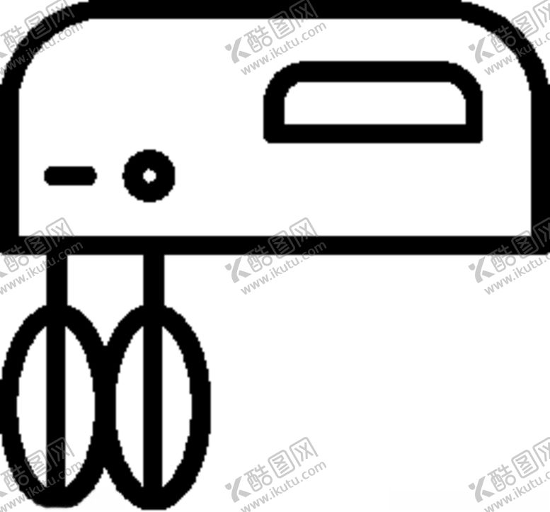 编号：70276111011440559714【酷图网】源文件下载-矢量线稿双头打蛋器搅拌器