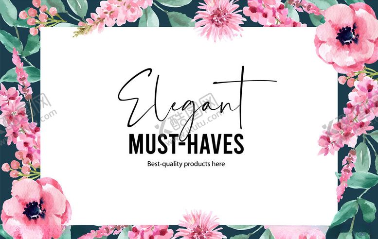 编号：62338709090547096685【酷图网】源文件下载-花框背景