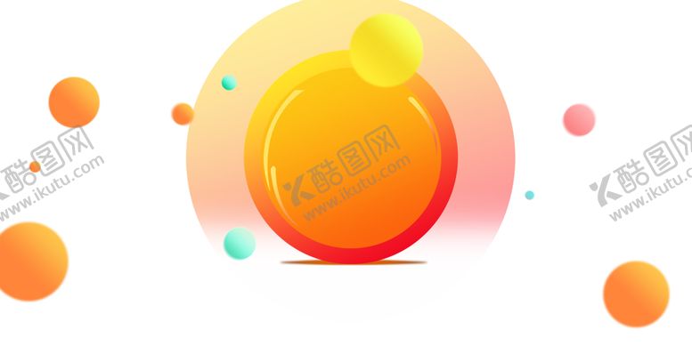 编号：62094007062314484292【酷图网】源文件下载-橙色渐变圆