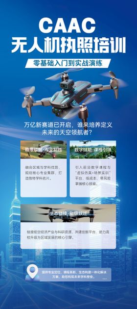 无人机培训海报