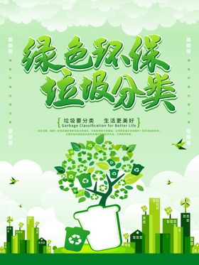 绿色环保公益宣传展板素材