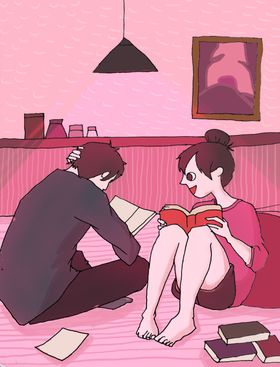 情侣插画