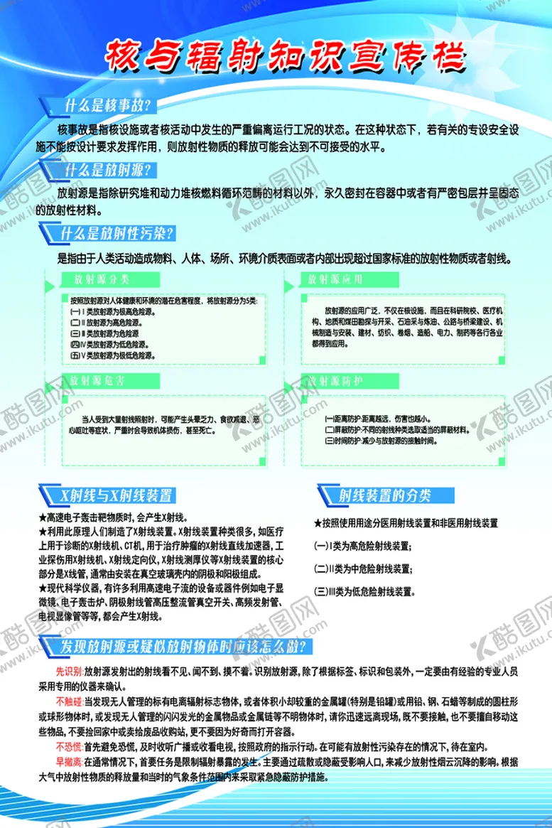 编号：86210210240324427363【酷图网】源文件下载-核与辐射知识宣传栏