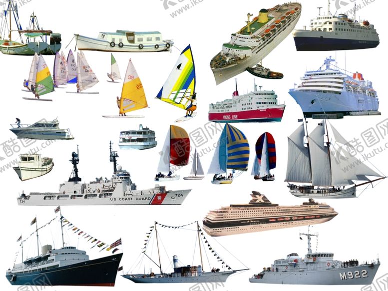 编号：13608109192112257597【酷图网】源文件下载-船只轮船帆船