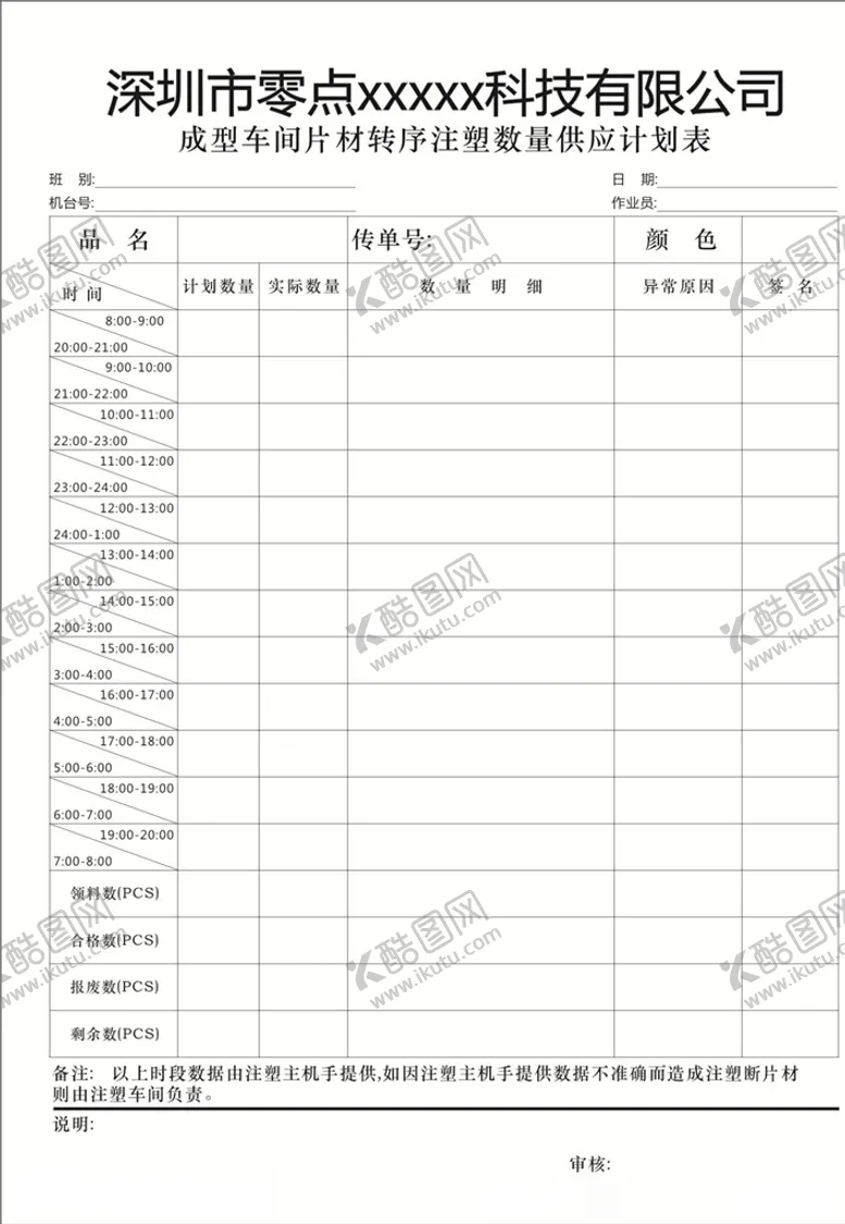 编号：43379105152013021581【酷图网】源文件下载-数量供应计划表