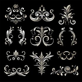 复古华丽装饰花纹图案