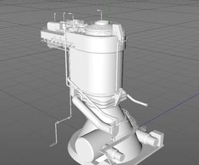 C4D模型工厂设备