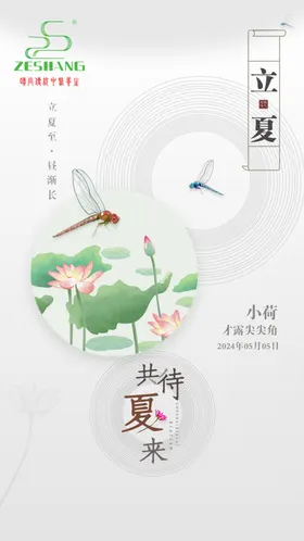 立夏节气海报海报