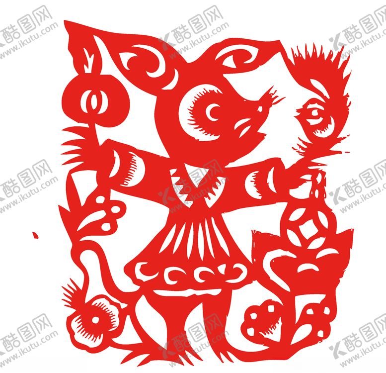 编号：18312310131902366357【酷图网】源文件下载-鼠年剪纸风格