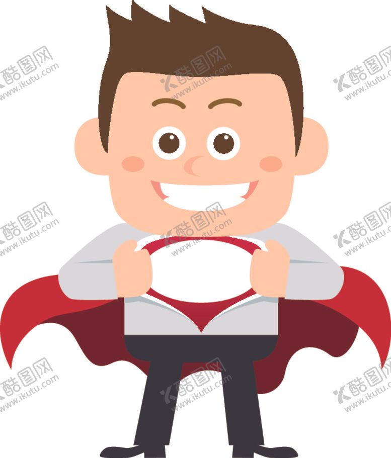 编号：48940807091241034440【酷图网】源文件下载-卡通商务男性