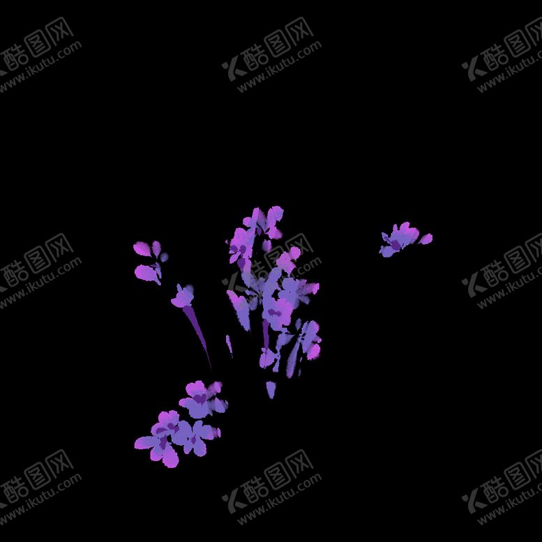 编号：45137910072351176829【酷图网】源文件下载-水墨兰花PNG 