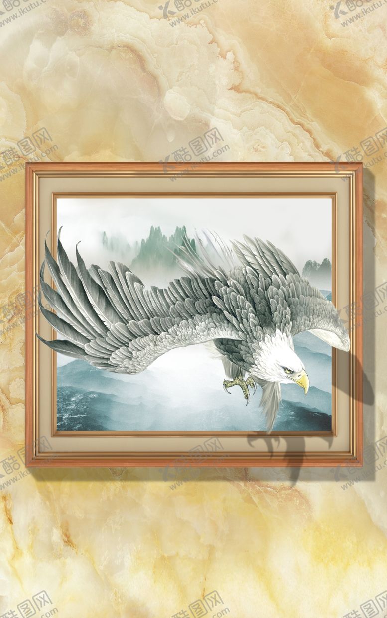 编号：80058309171517114740【酷图网】源文件下载-大展鸿图玄关画