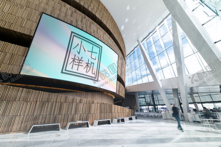 编号：43669310131626157647【酷图网】源文件下载-户外海报展架广告贴图样机