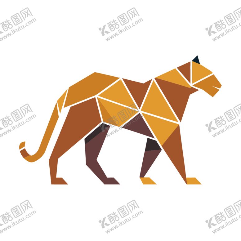 编号：31699912230034256175【酷图网】源文件下载-极简风格的豹标志