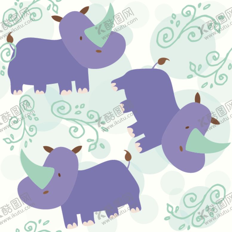 编号：96521210051809251734【酷图网】源文件下载-动物主题矢量插画背景