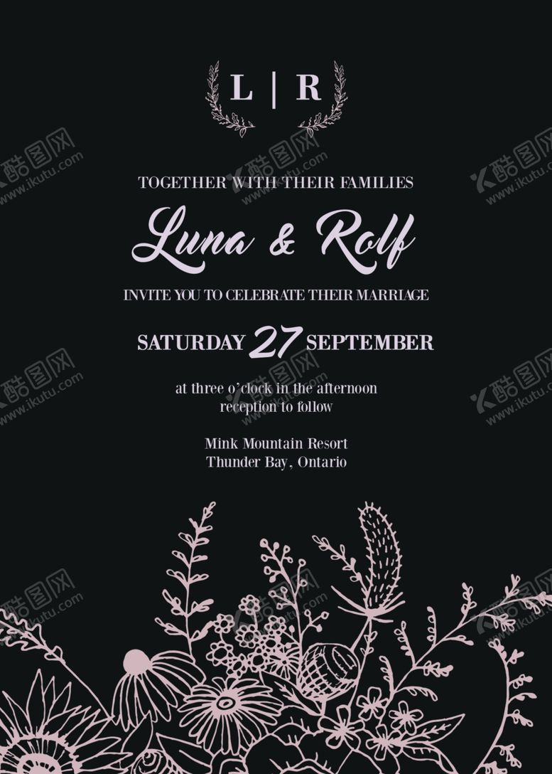 编号：79155209141222562122【酷图网】源文件下载-小清新水彩邀请函设计