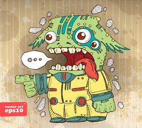 卡通怪兽